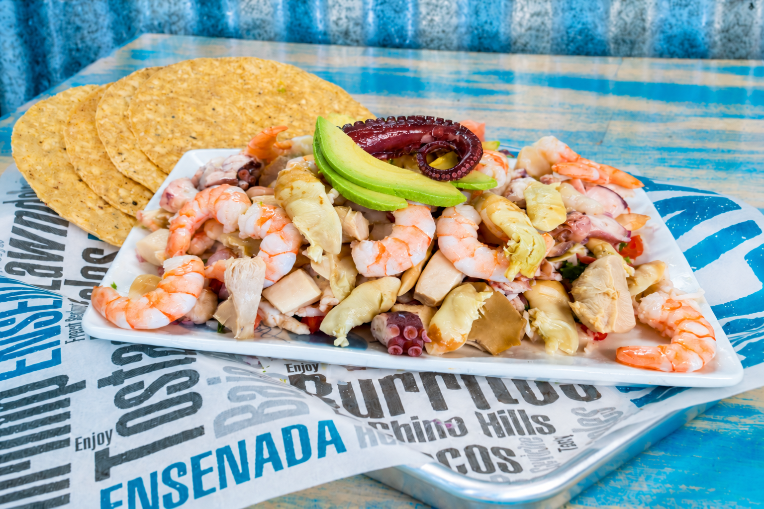 Tostada Baja Style